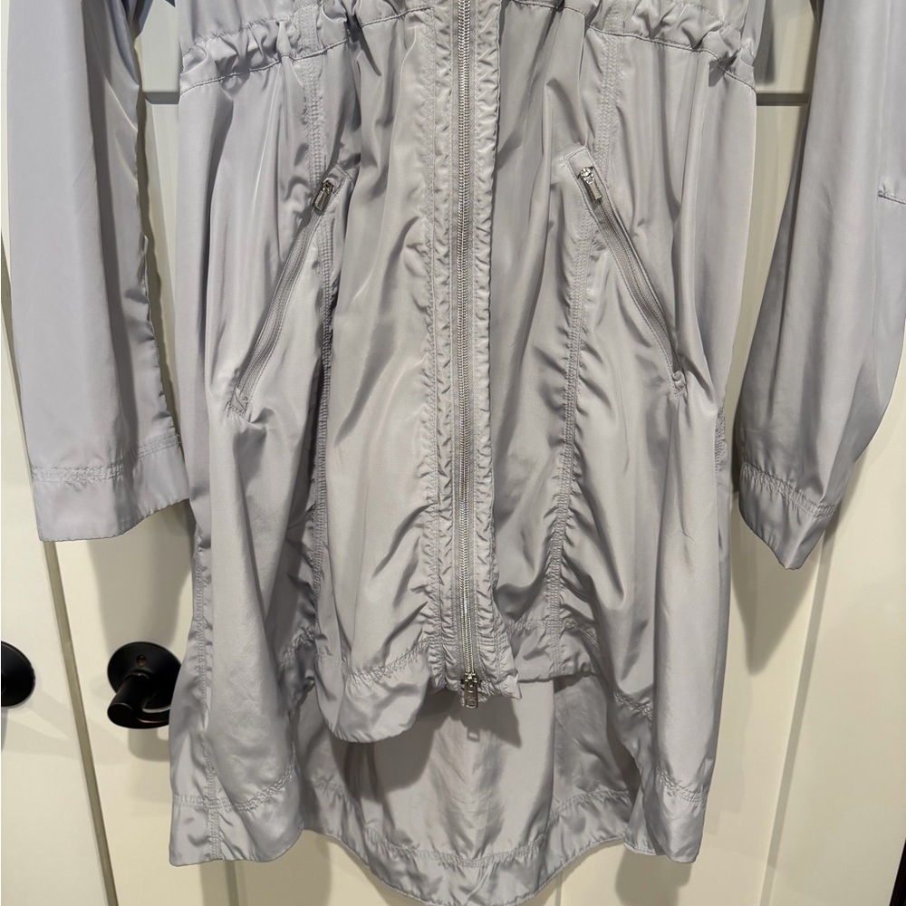 Athleta Solar Wind & Rain Anorak Jacket, Grey/Silver Medium Tall - Picture 5 of 15